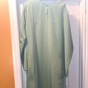 Pastel green abaya